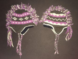 New Mother Daughter Matching Knitted Winter Beanies