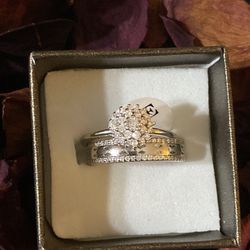 100% Pure Silver Wedding ring Size 7