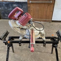 10” compound miter saw and stand