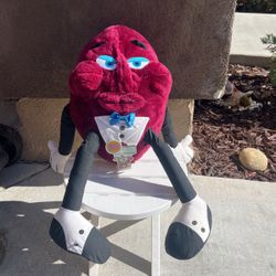 Vintage 1988 Large 22" California Raisin Plush Stuffed Animal Doll Acme Applause
