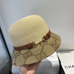 Gucci Belt Straw Hat