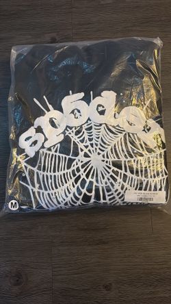black and white Spider Hoodie