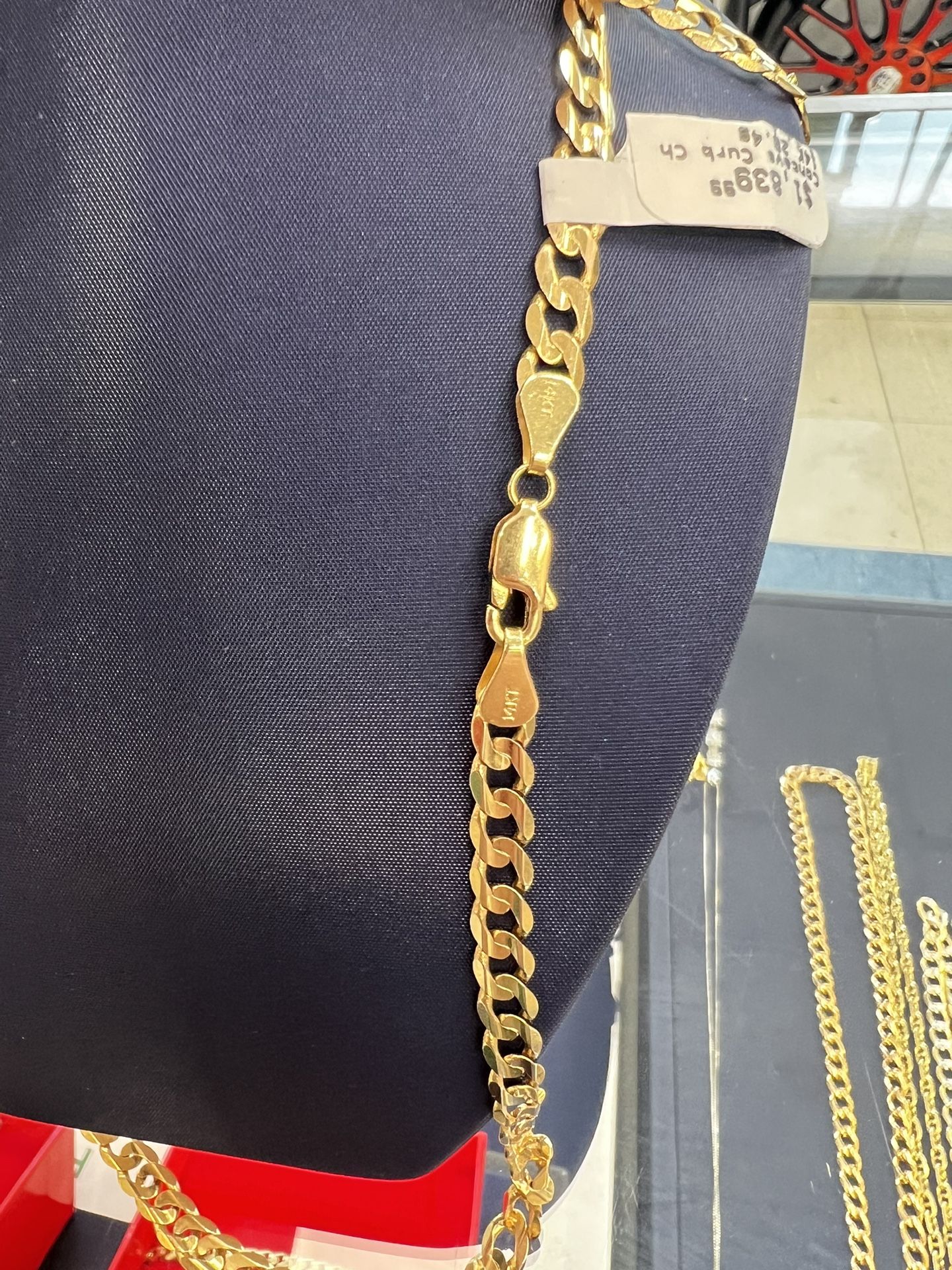 14 Karat Gold Curb Link Chain