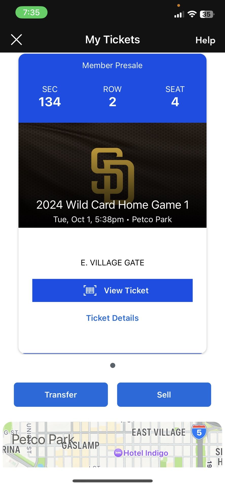 Wildcard Game 1 Padres VS Braves
