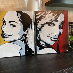 Painting Darcey And Stacey 11”x14” On Canvas-set 