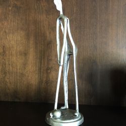 Metal Golf Statue