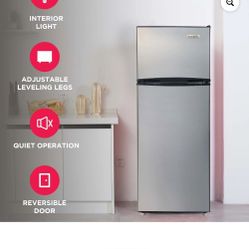Frigidaire 7.5 Cu Ft Refrigerator, Stainless Steel Look Platinum Series Top Mount Fridge