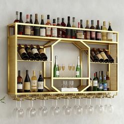 Wall Mounted Bar And Wine Rack