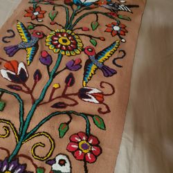 Tree Of Happiness From Peru Tapestry Wall Hanging 