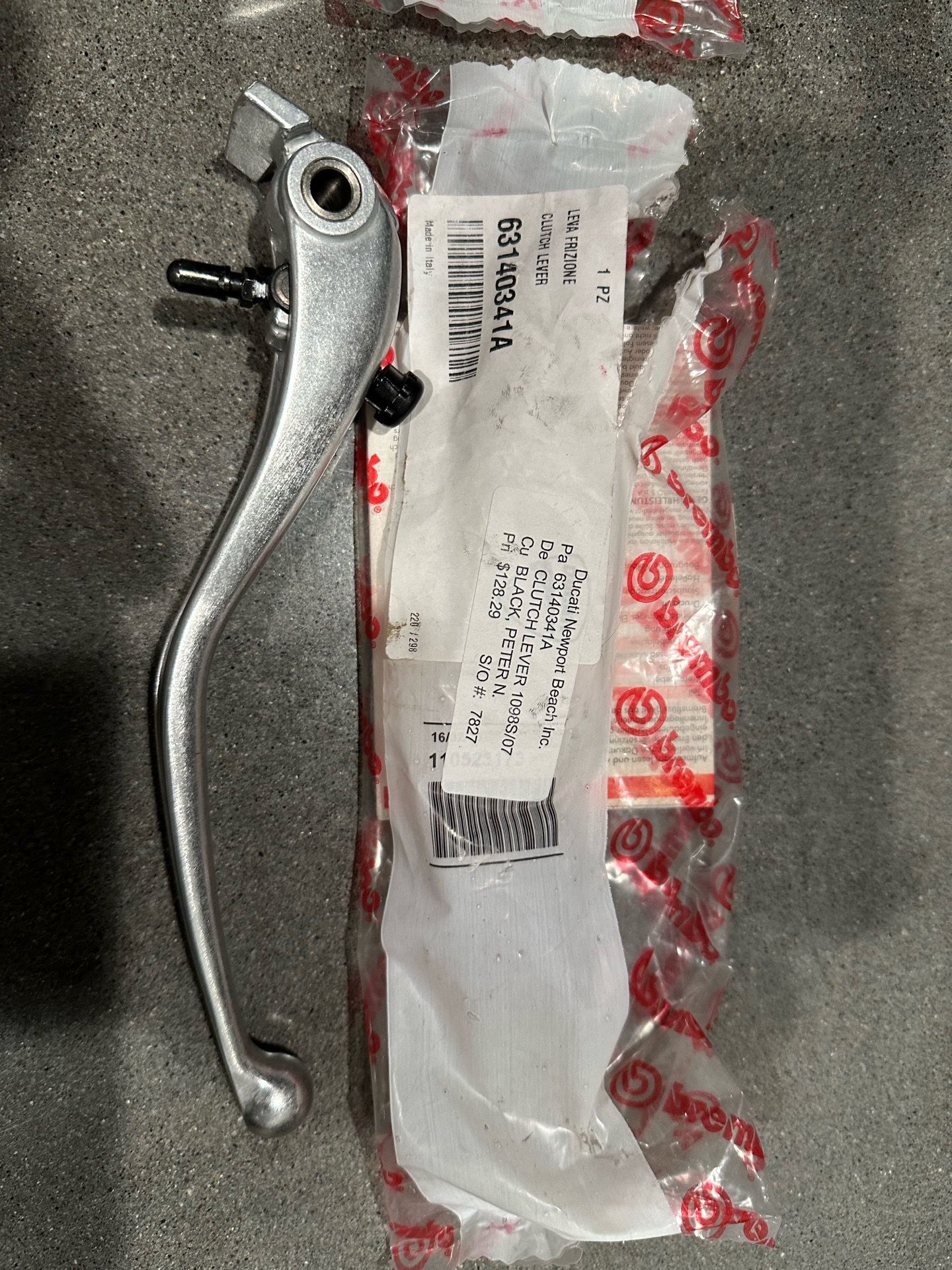 Ducati 1198 break and clutch leaver