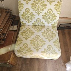 Sage Green Futon And 2 Accent Chairs..see Description 