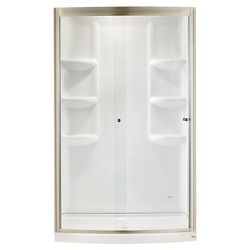 American Standard Ovation 72 Inch High Curved Framed Shower Door/New Open Box 