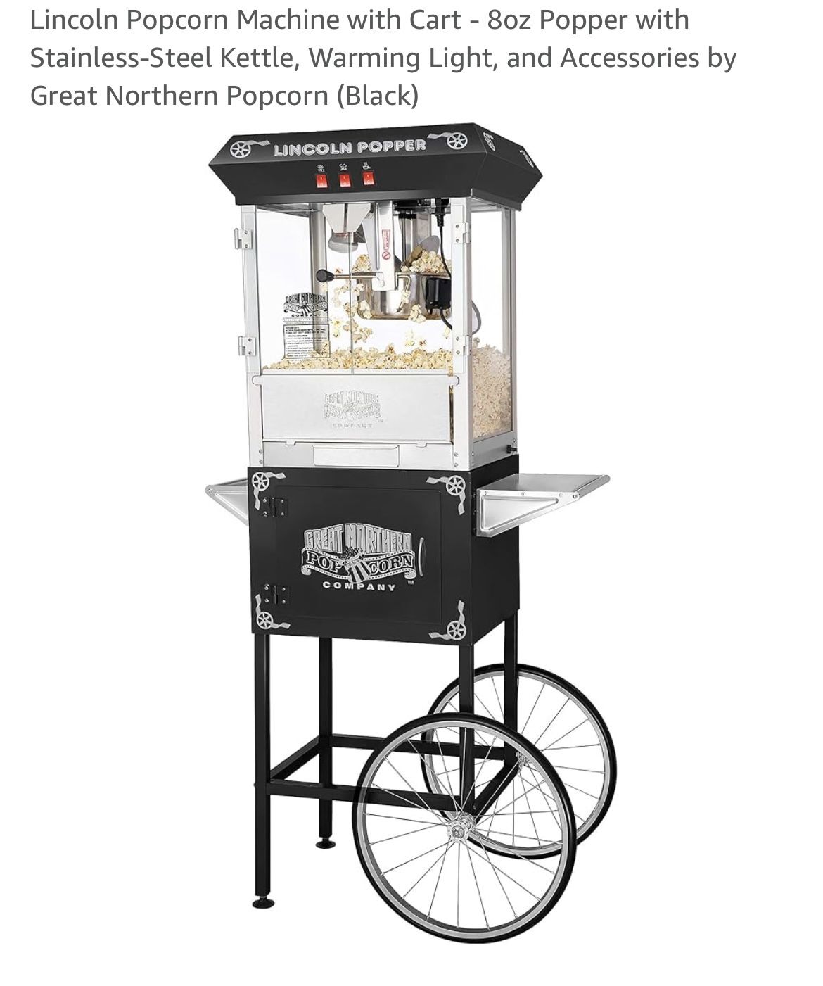 Lincoln Popcorn Machine