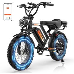 Brand New in box Electric Bike for Adults, 20" Fat Tire Electric Dirt Bike with 48V 15.6Ah Battery, 50-70 Miles Electric Motorcycle Ebikes, 1000 P