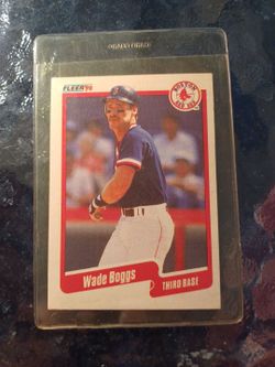 Wade Boggs 1990 card #268 fleer boston red Sox