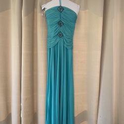 Blue Semiformal Shimmer Dress Size Medium 