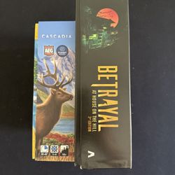 Like New Board Games - Cascadia & Betrayal (3rd Edition)