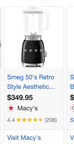 Smeg Retro Style Blender Black