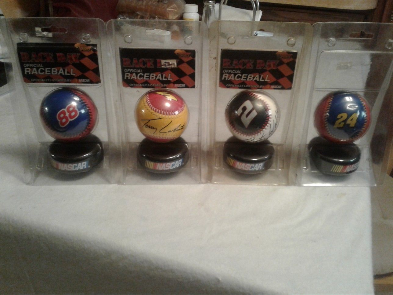 NASCAR baseballs