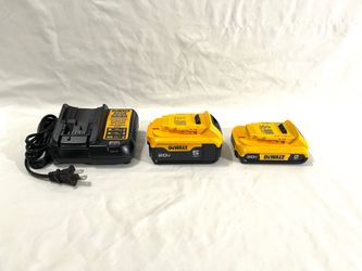 Brand new DeWalt 5Ah & 2Ah batteries with charger