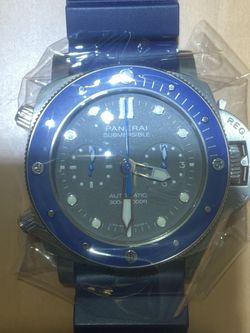 Panerai Rolex Blue Cermaic Box Papers  48mm 