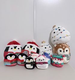 Title: 12-Piece Christmas / Winter Squishmallow Lot - Like New!