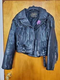 Leather Fringed Jacket