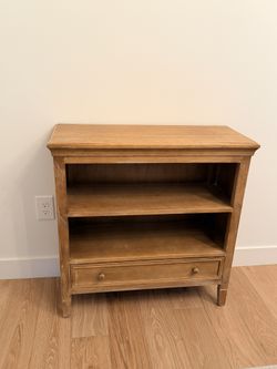 Brown Wood Bookcase.