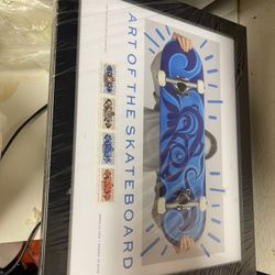 Framed Art Of Skateboard New With Plastic 