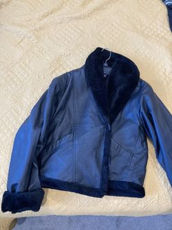 Ladies Leather Fur Coat
