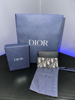 DIOR OBLIQUE JACQUARD CALFSKIN WALLET