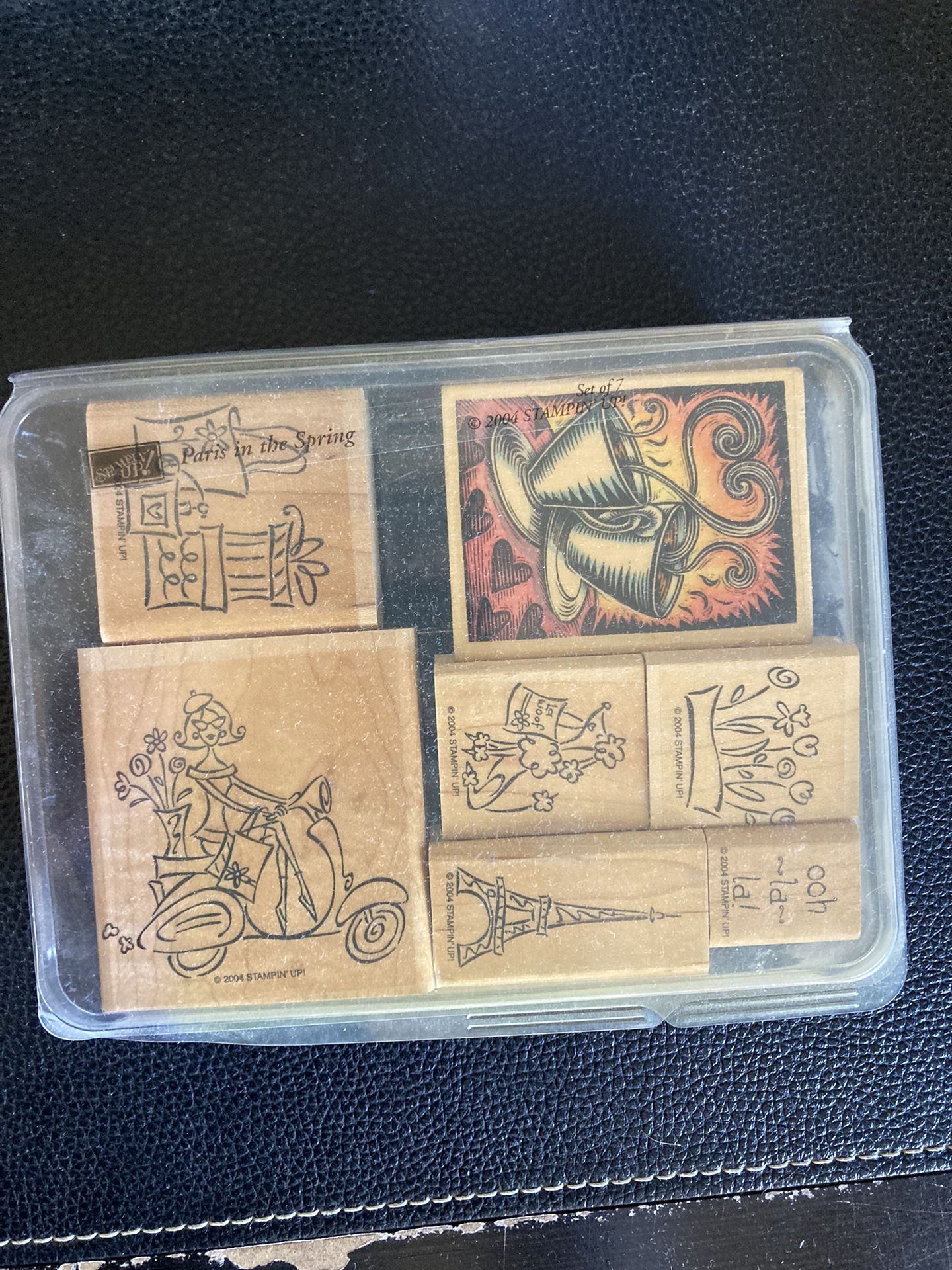 Stampin Up Wooden Mounted Rubber Stamps 