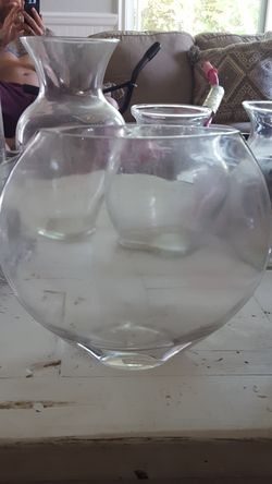 Oval shaped vase