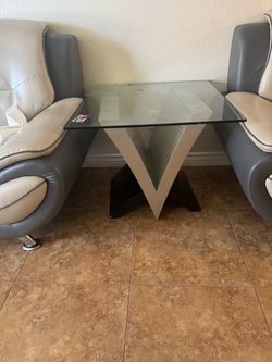Modern 3-Piece Glass Coffee Table Set – Coffee, End & Console Table  $125