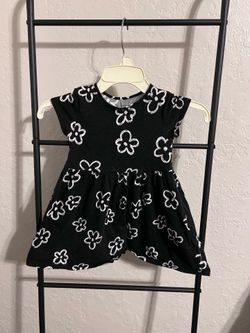 3T Girls’ Jumping Beans Black Floral Dress