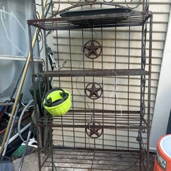 Texas Wrought Iron Shelves.