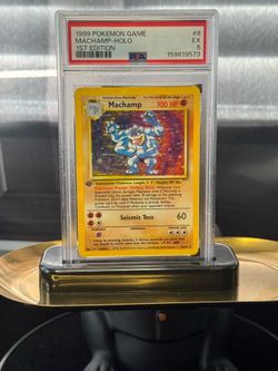 1999 Pokemon 1st Edition Machamp #8/102 PSA 5