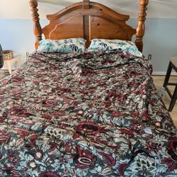 Full Size Bed Frame With Mattress