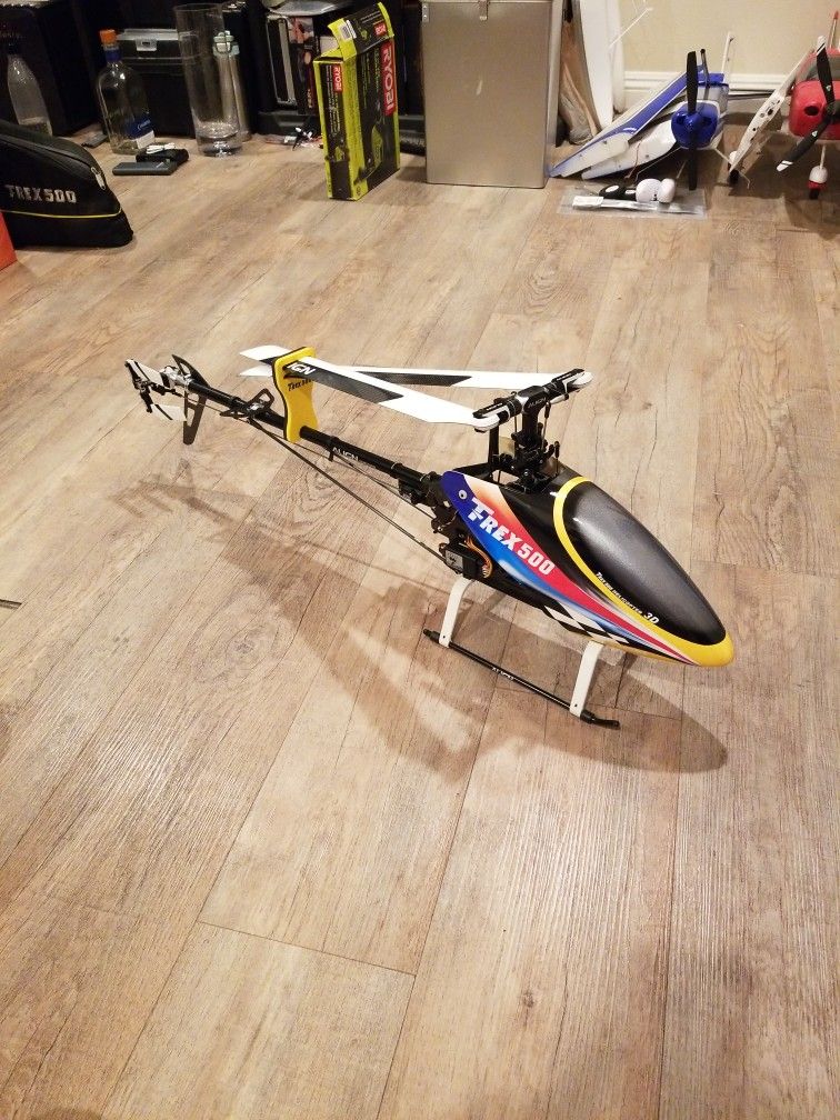 Align Trex 500 Flybarles with 3GX And Carry Bag