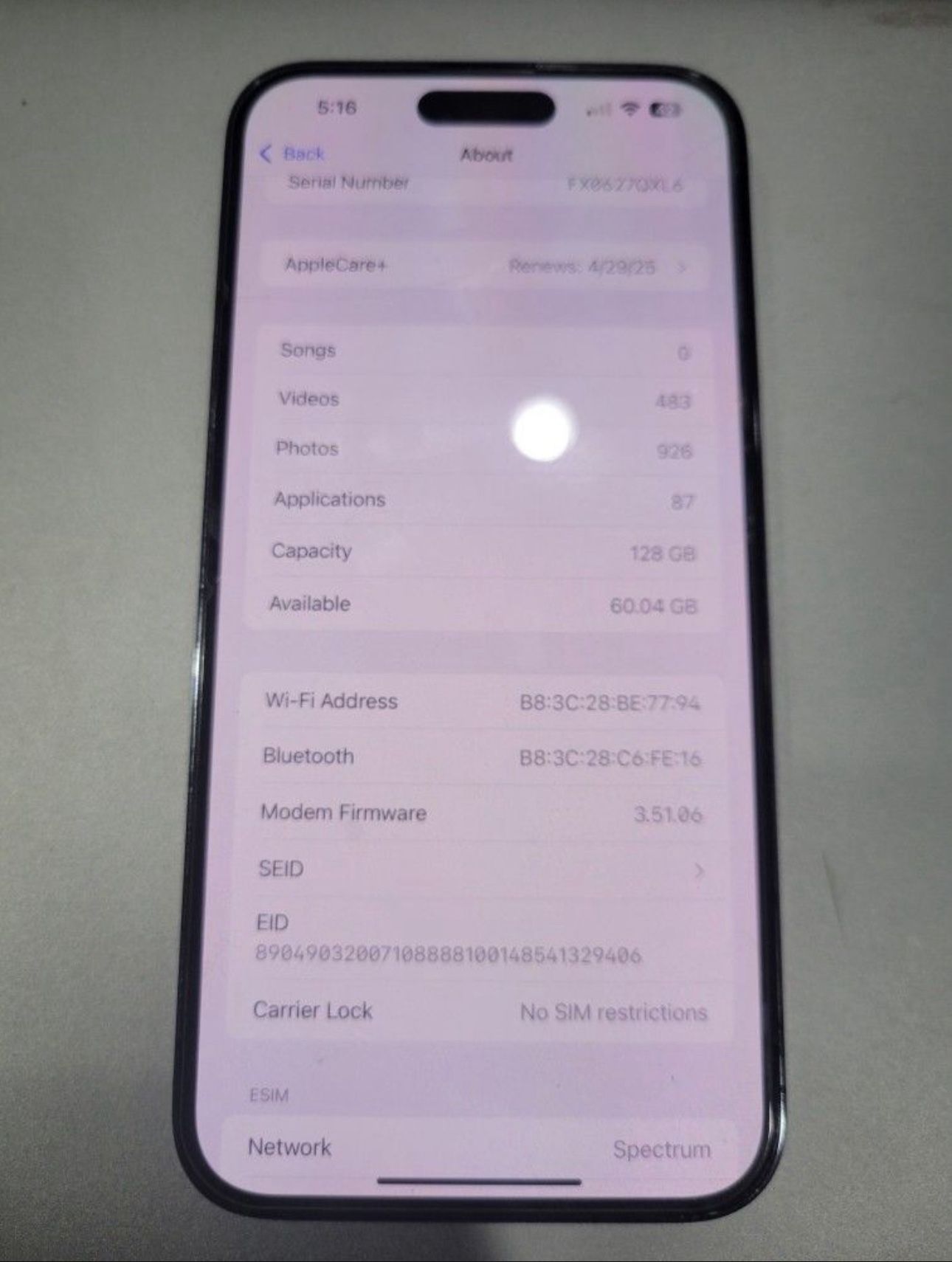iPhone 14 Pro Max Unlocked Crack Back