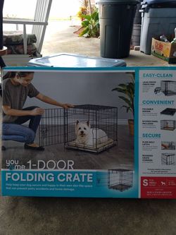 1-Door Folding Dog Cage