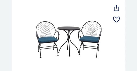 *BRAND NEW IN BOX* OUTDOOR BISTRO TABLE & CHAIRS