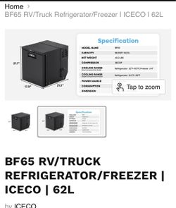 ICECO RV/TRUCK REFRIGERATOR/FREEZER