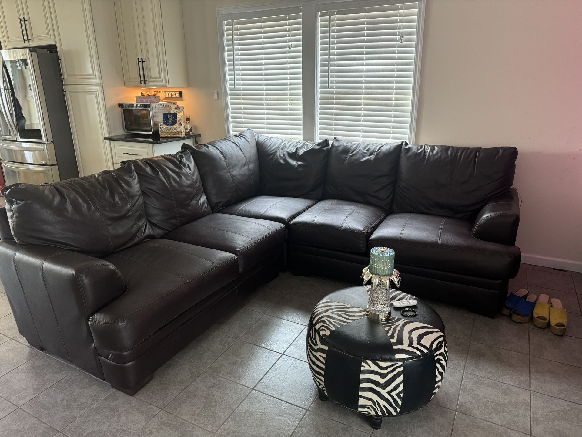 Leather Sectional Couch