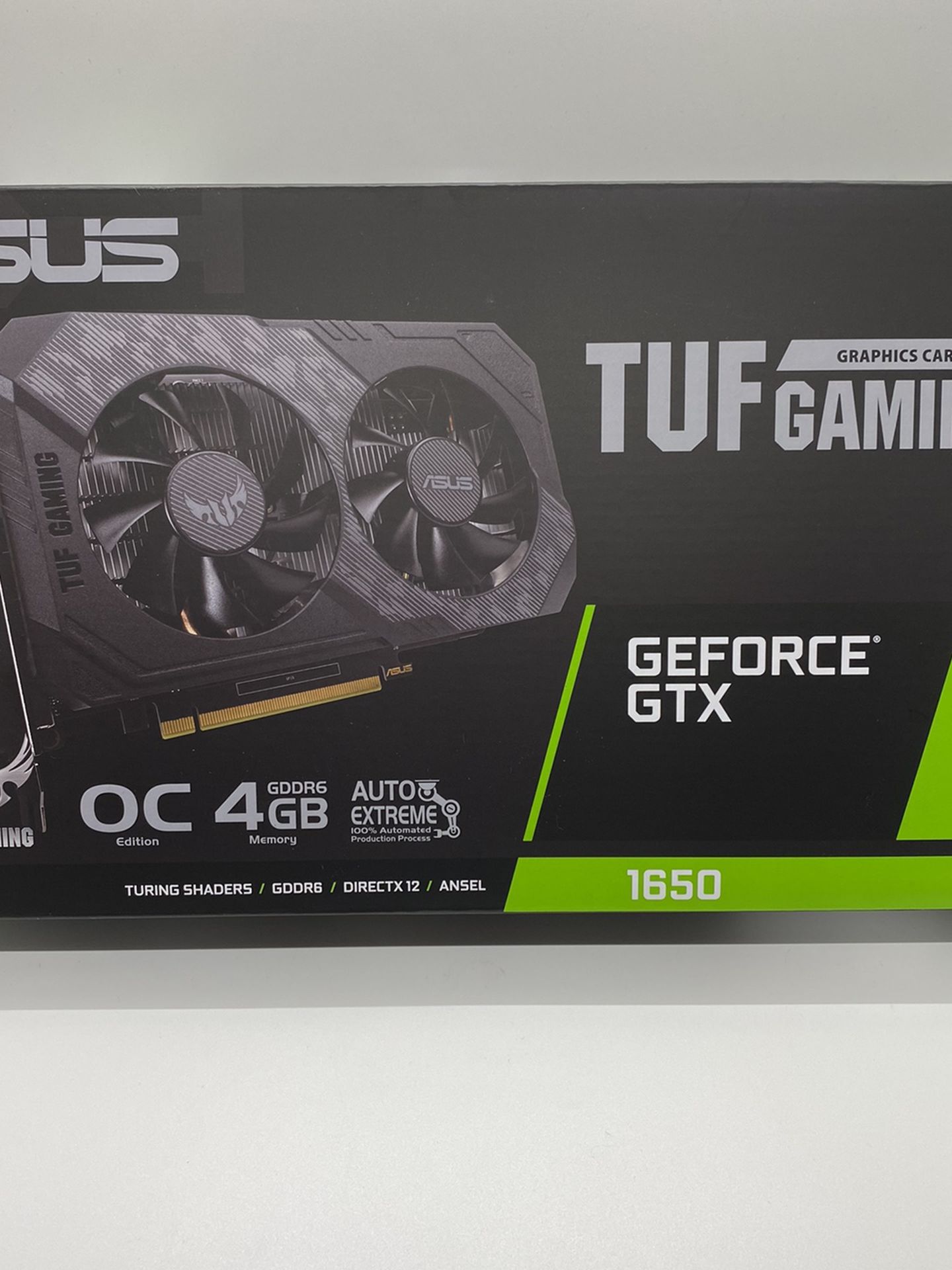 ASUS TUF Gaming GeForce GTX 1650 TUF-GTX1650-O4GD6-P-GAMING 4GB 128-Bit GDDR6 PCI Express 3.0 HDCP Ready Video Card