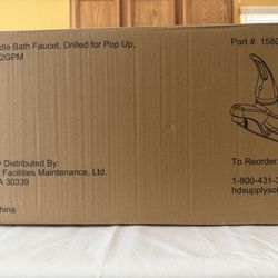 Single Handle Bathroom Faucet, Drilled For Pop Up - Chrome #158094 1.2GPM