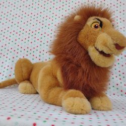Walt Disney The Lion King Large 2 ft Long Plush Simba Mufasa Lion Hand Puppet