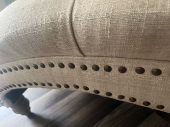 Tuffed  chaise and chair set
