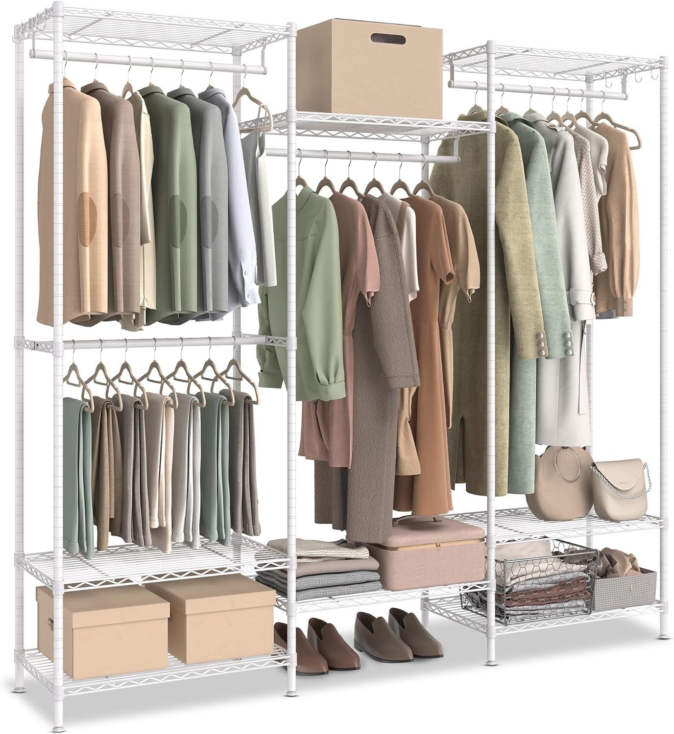 Closet Hanging Rod Gisafai 4 Pack Closet Rod Support Brackets - 1 Inch Heavy Duty Metal Wall Mount Heavy Duty Steel Closet Rod Center Support Wall Mount