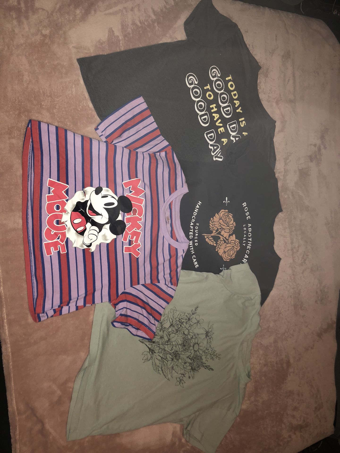 Five Large Girl T Shirts.